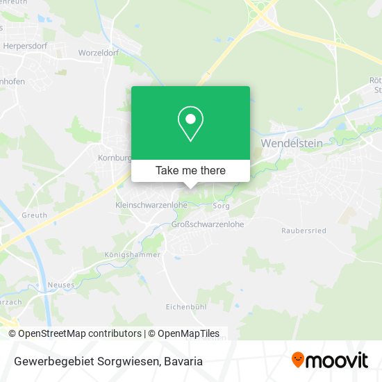 Gewerbegebiet Sorgwiesen map