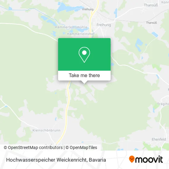 Карта Hochwasserspeicher Weickenricht