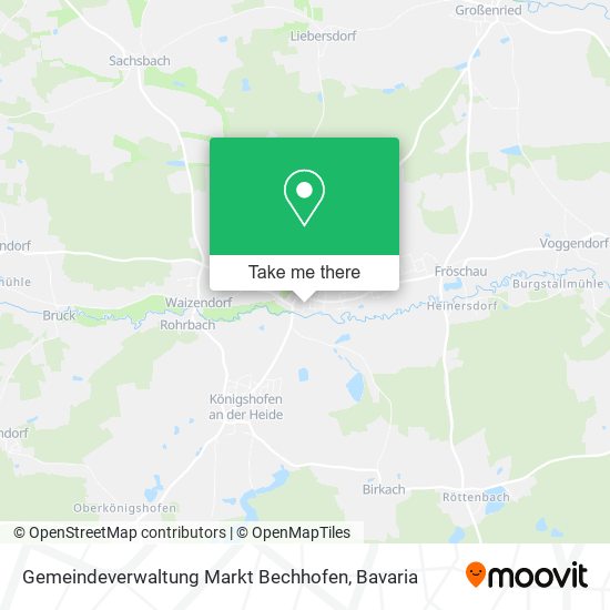 Gemeindeverwaltung Markt Bechhofen map
