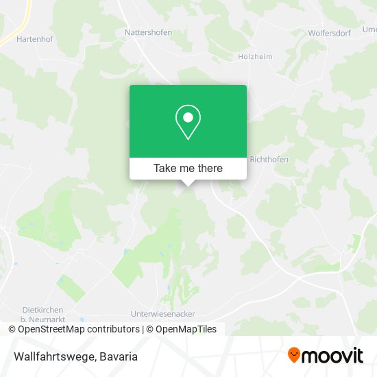 Карта Wallfahrtswege