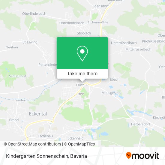 Kindergarten Sonnenschein map