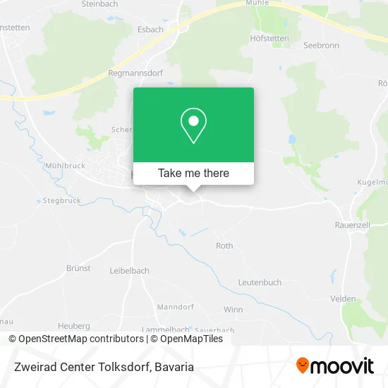 Карта Zweirad Center Tolksdorf