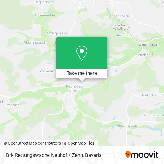 Карта Brk Rettungswache Neuhof / Zenn