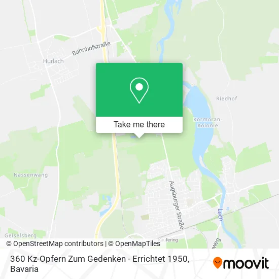 Карта 360 Kz-Opfern Zum Gedenken - Errichtet 1950