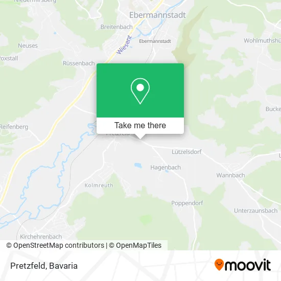 Карта Pretzfeld