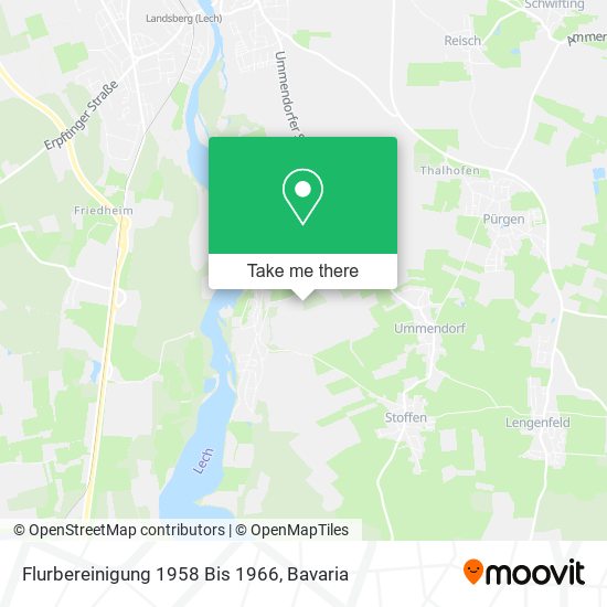 Flurbereinigung 1958 Bis 1966 map