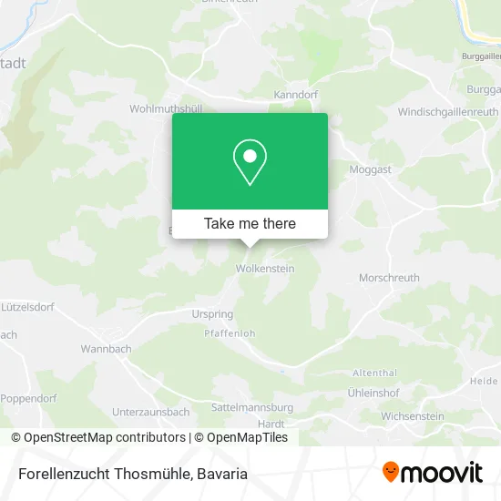 Карта Forellenzucht Thosmühle