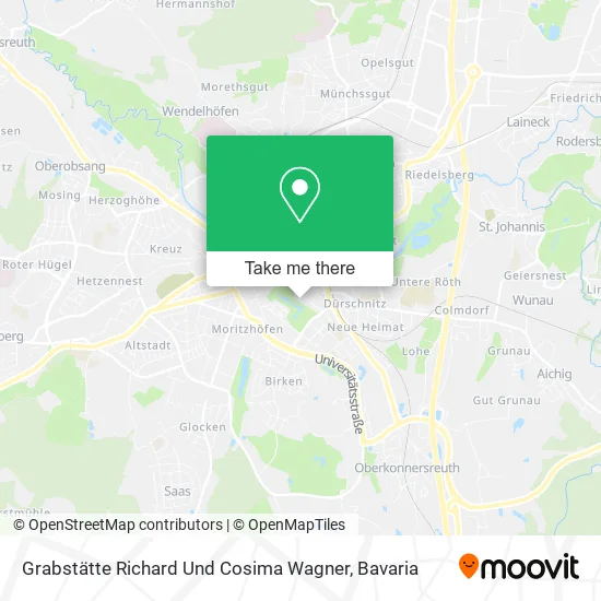 Карта Grabstätte Richard Und Cosima Wagner