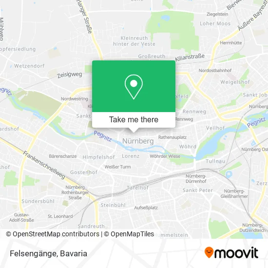 Карта Felsengänge