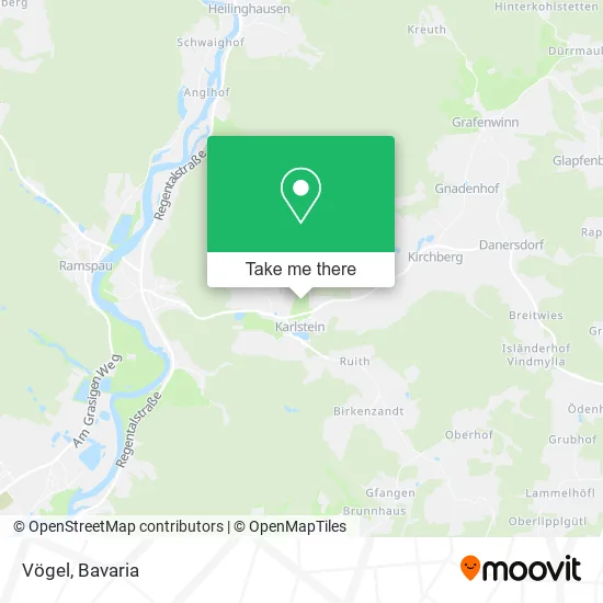Карта Vögel