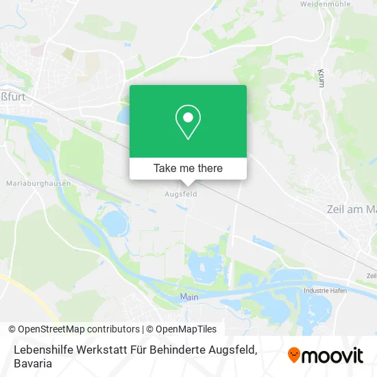 Карта Lebenshilfe Werkstatt Für Behinderte Augsfeld