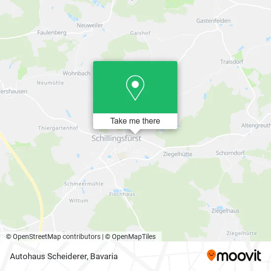 Карта Autohaus Scheiderer