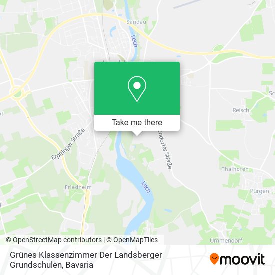 Grünes Klassenzimmer Der Landsberger Grundschulen map