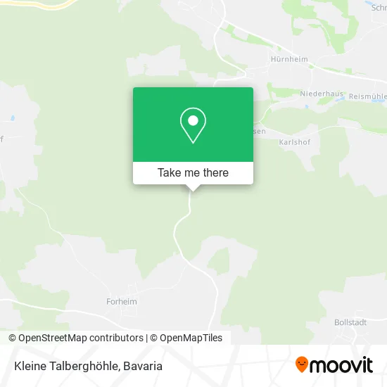 Карта Kleine Talberghöhle