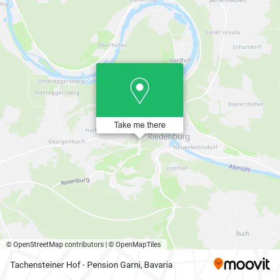 Карта Tachensteiner Hof - Pension Garni