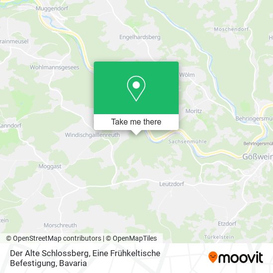 Der Alte Schlossberg, Eine Frühkeltische Befestigung map