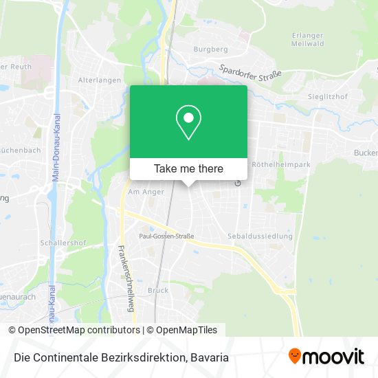 Die Continentale Bezirksdirektion map