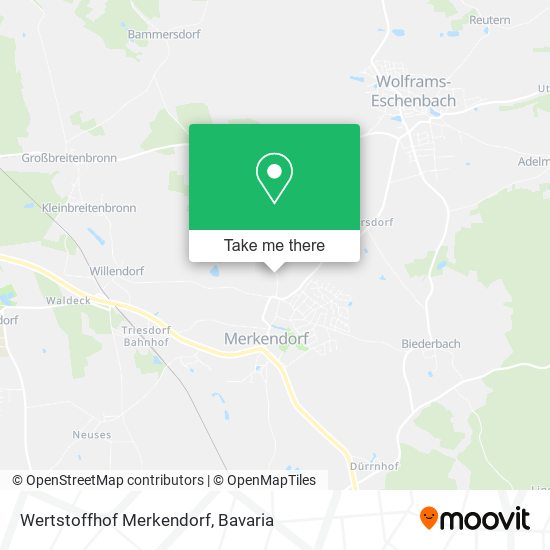 Wertstoffhof Merkendorf map