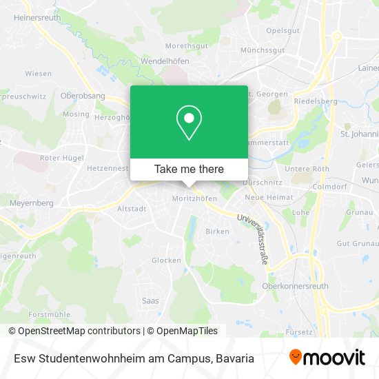 Esw Studentenwohnheim am Campus map