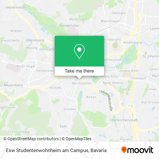 Карта Esw Studentenwohnheim am Campus