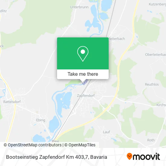 Карта Bootseinstieg Zapfendorf Km 403,7