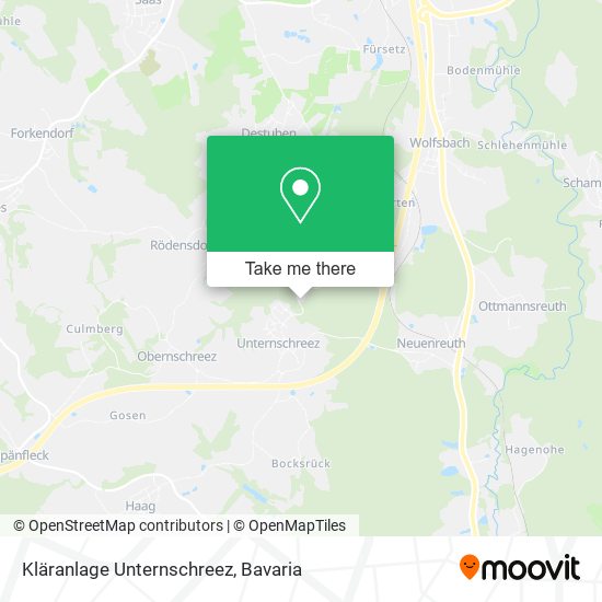 Kläranlage Unternschreez map