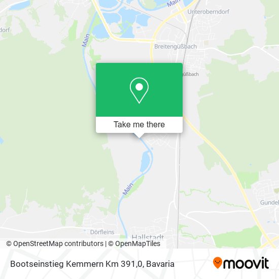 Bootseinstieg Kemmern Km 391,0 map