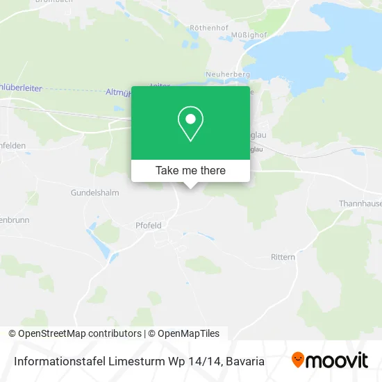 Карта Informationstafel Limesturm Wp 14 / 14