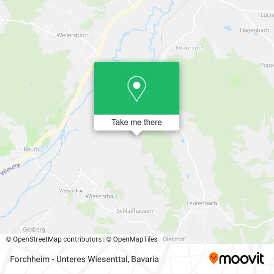 Карта Forchheim - Unteres Wiesenttal