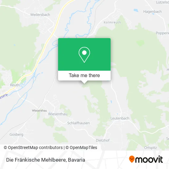 Карта Die Fränkische Mehlbeere