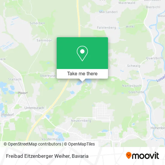 Карта Freibad Eitzenberger Weiher