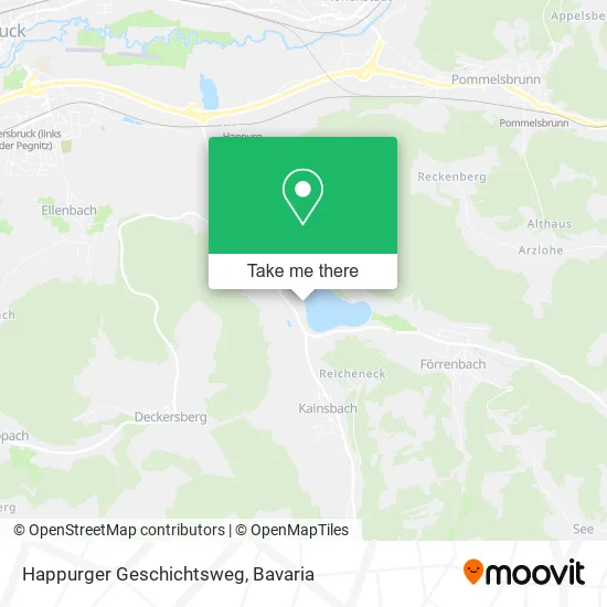 Карта Happurger Geschichtsweg
