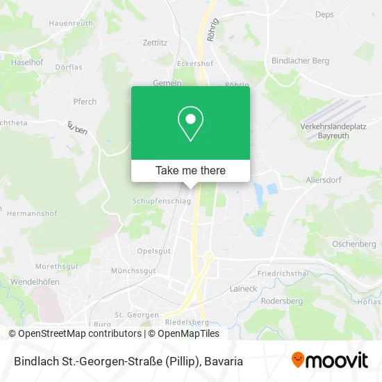 Карта Bindlach St.-Georgen-Straße (Pillip)