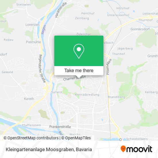 Карта Kleingartenanlage Moosgraben