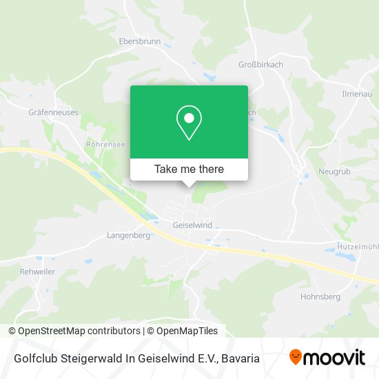 Golfclub Steigerwald In Geiselwind E.V. map