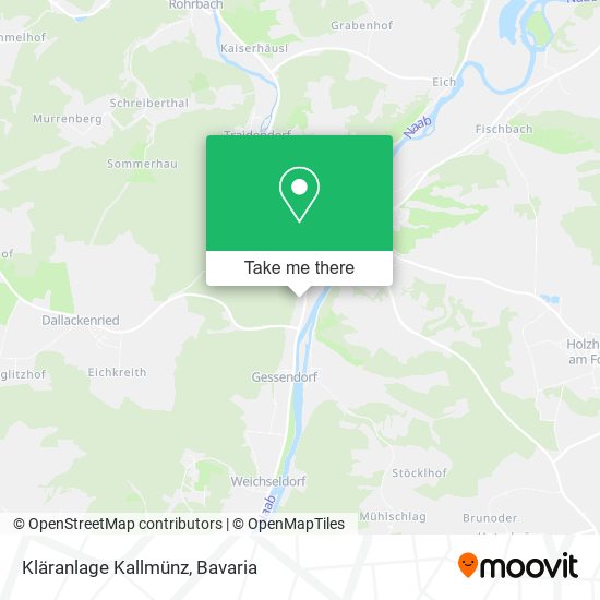Kläranlage Kallmünz map