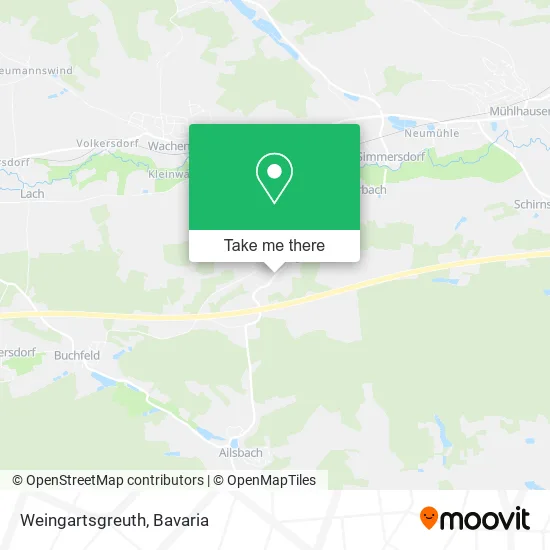 Карта Weingartsgreuth