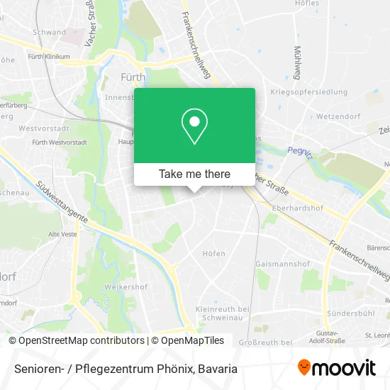 Карта Senioren- / Pflegezentrum Phönix