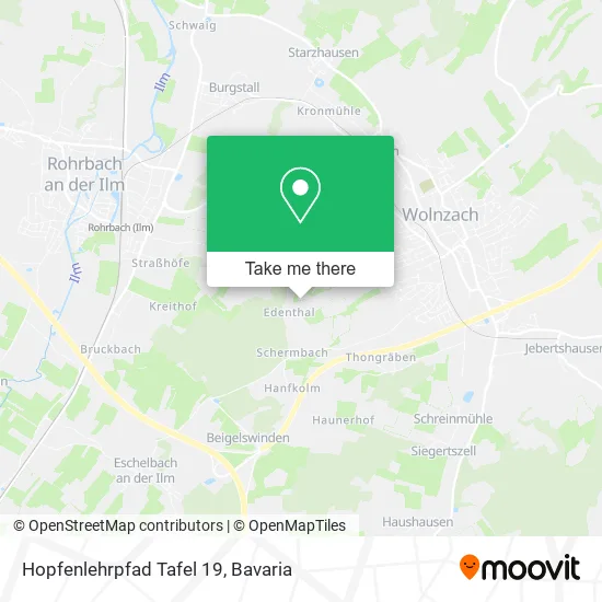 Карта Hopfenlehrpfad Tafel 19