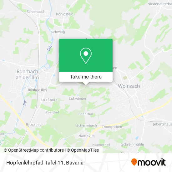 Карта Hopfenlehrpfad Tafel 11