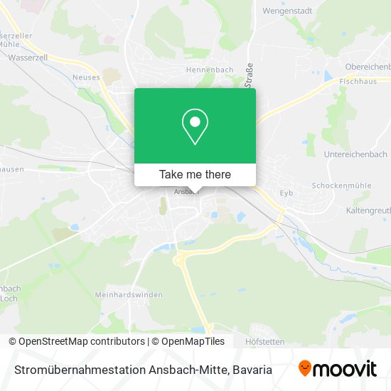 Stromübernahmestation Ansbach-Mitte map