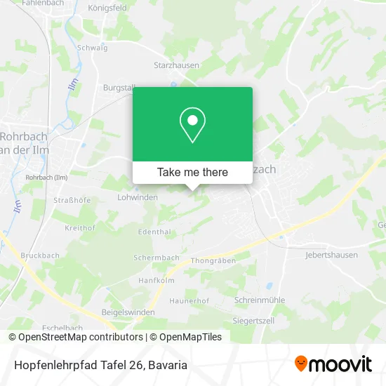 Карта Hopfenlehrpfad Tafel 26