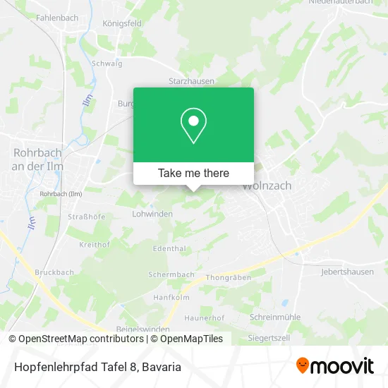 Карта Hopfenlehrpfad Tafel 8