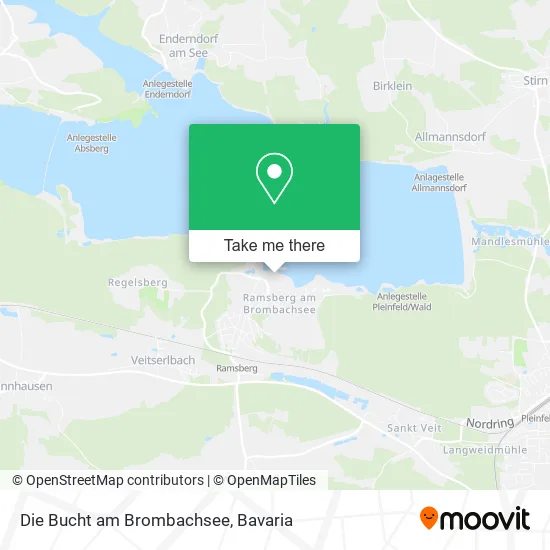 Карта Die Bucht am Brombachsee