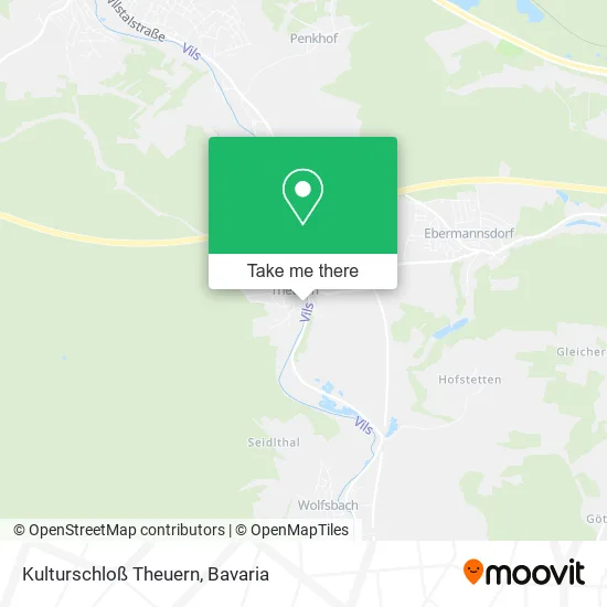 Карта Kulturschloß Theuern
