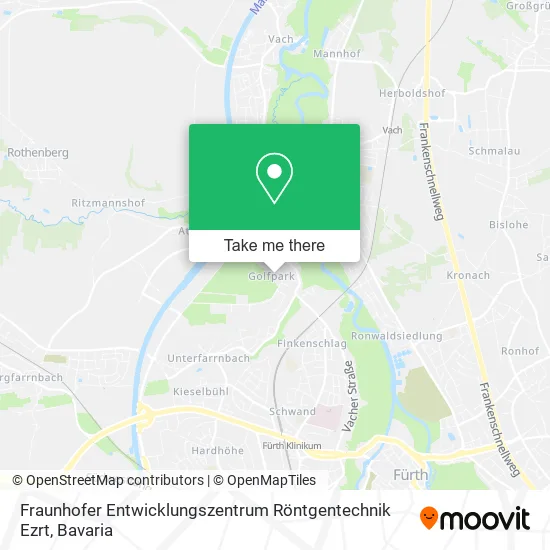 Карта Fraunhofer Entwicklungszentrum Röntgentechnik Ezrt