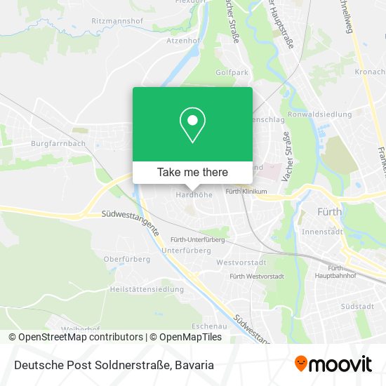 Deutsche Post Soldnerstraße map