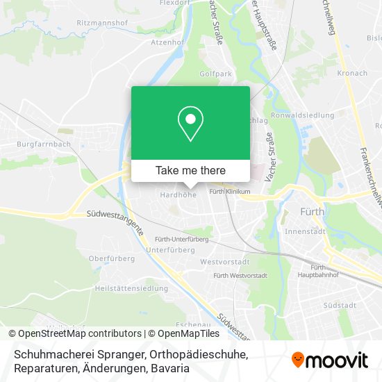 Schuhmacherei Spranger, Orthopädieschuhe, Reparaturen, Änderungen map