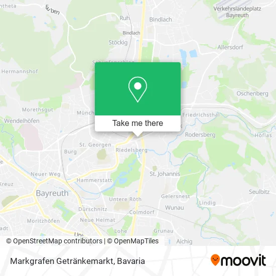 Карта Markgrafen Getränkemarkt