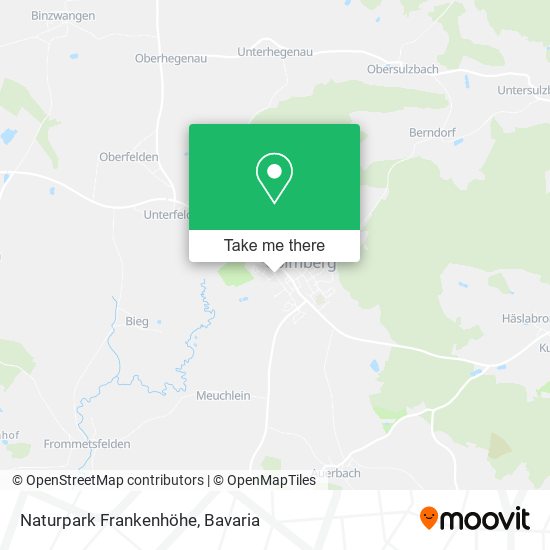 Naturpark Frankenhöhe map
